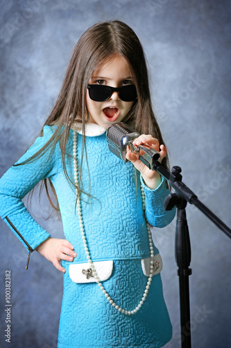 Portrait of cute super-star...
