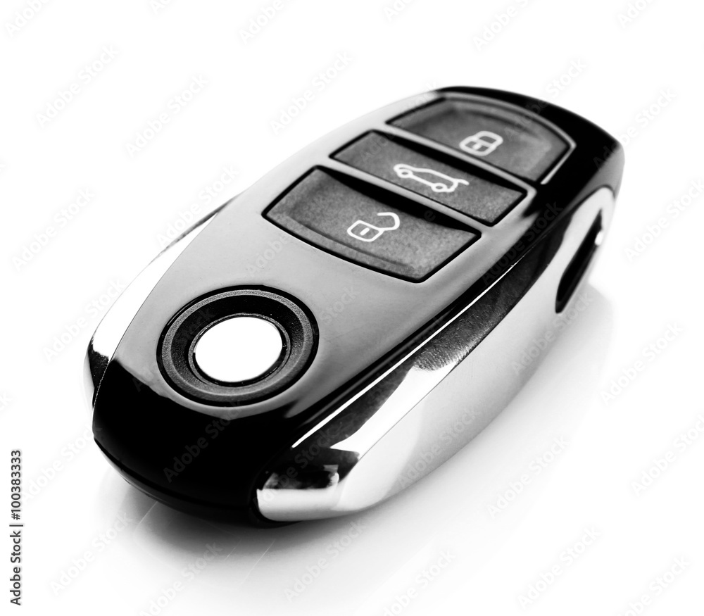 Car key isolated on white background