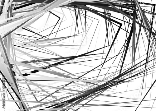 Rough vector texture with edgy rectangular shapes. Abstract gray