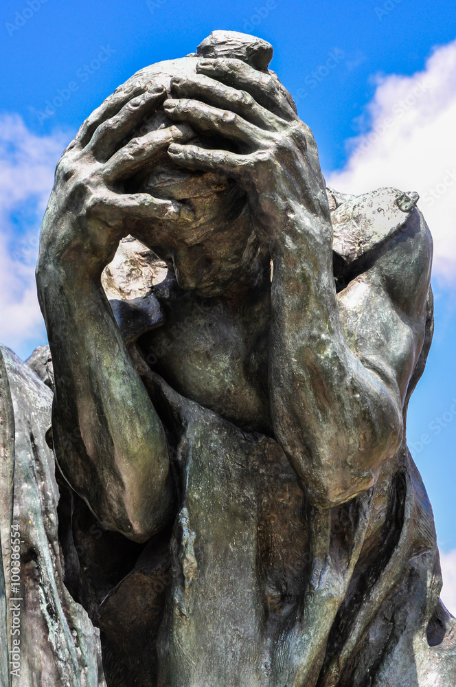 Obraz premium Escultura, Los Burgueses de Calais, Calais, Francia, Europa