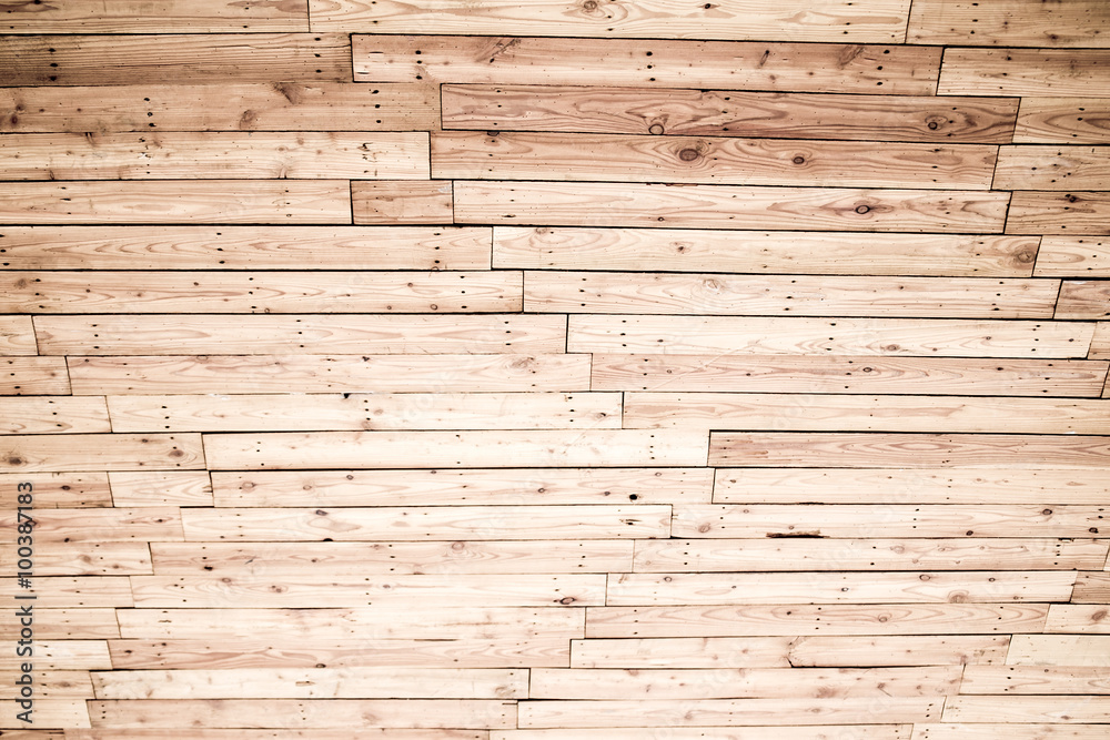 Obraz premium Wood brown plank texture background.