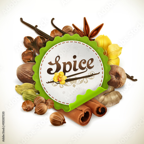 Spice, vector label