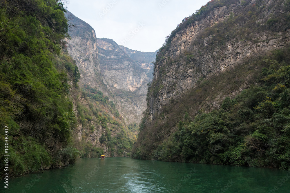 the wu gorge scenic spot of three gorges at the yangtze river, n