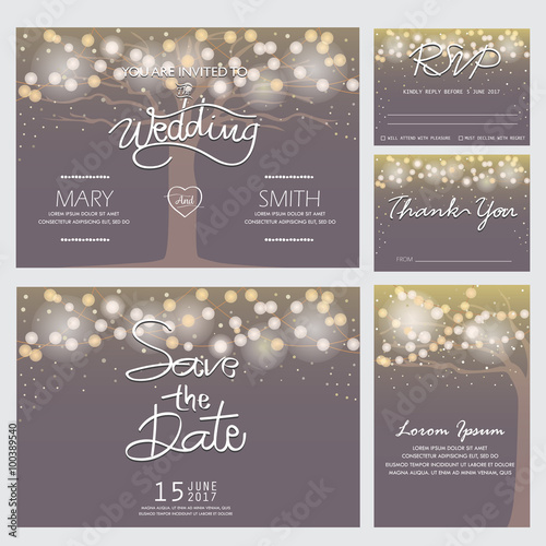 modern wedding invitation card