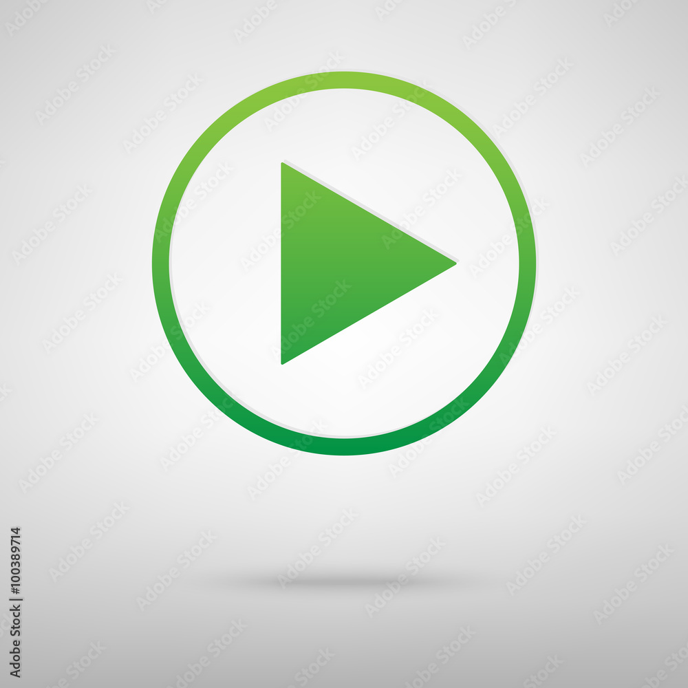 Play icon with shadow Play icon with shadow