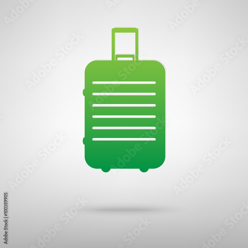 Baggage icon with shadow