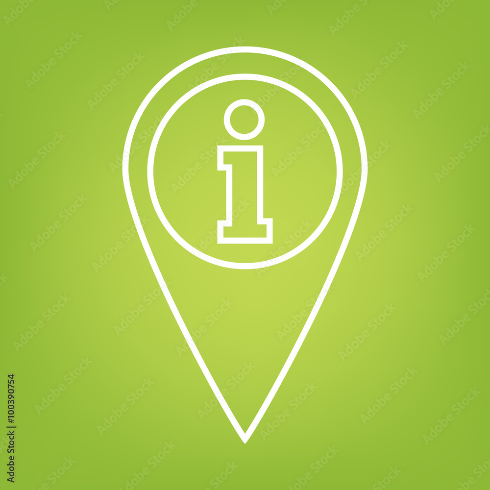 Map pointer line icon Map pointer line icon