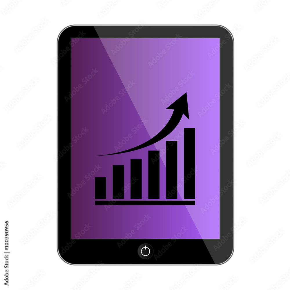 Modern tablet illustration Modern tablet illustration