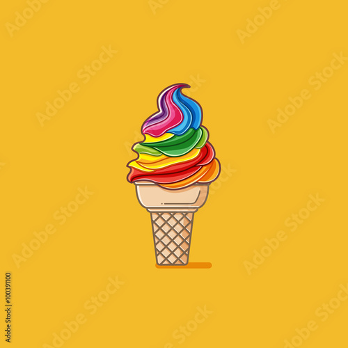 Rainbow Ice Cream
