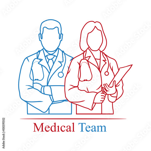 Medical team icon