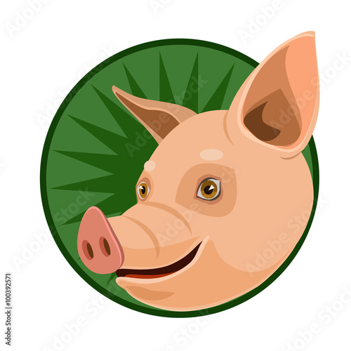 icon pet pig/ icon pet pig nose plug, fat gives the meat, fat, skin, and an icon for the site