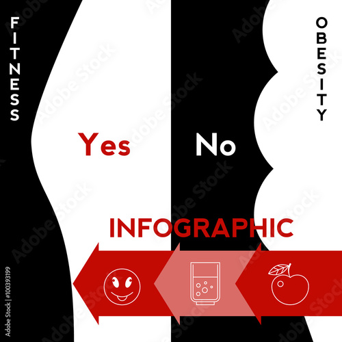 Lose weight vector infographic