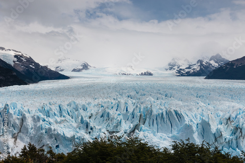 aerial view of Perito Moreno Glacier in Patagonia