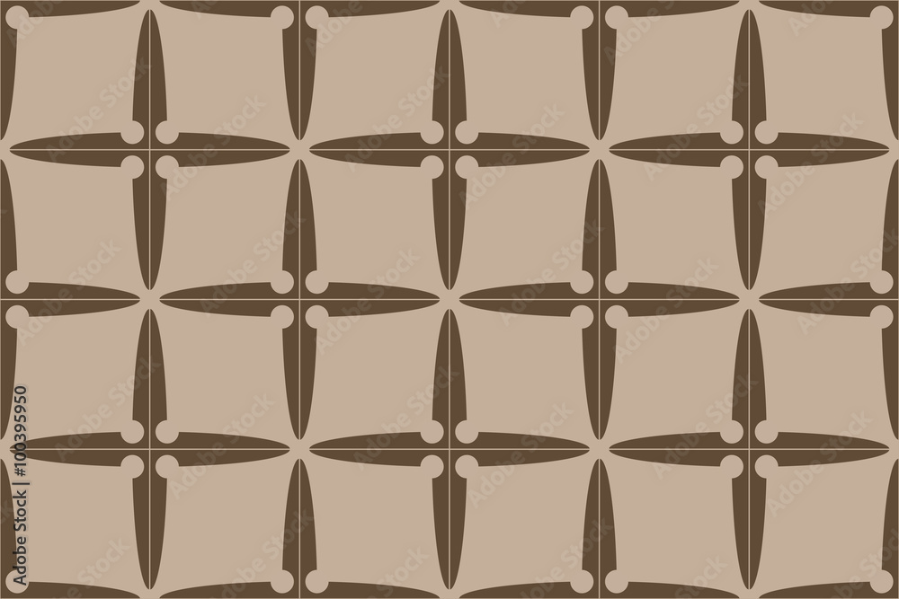 Fototapeta premium seamless geometric four sides shuriken pattern