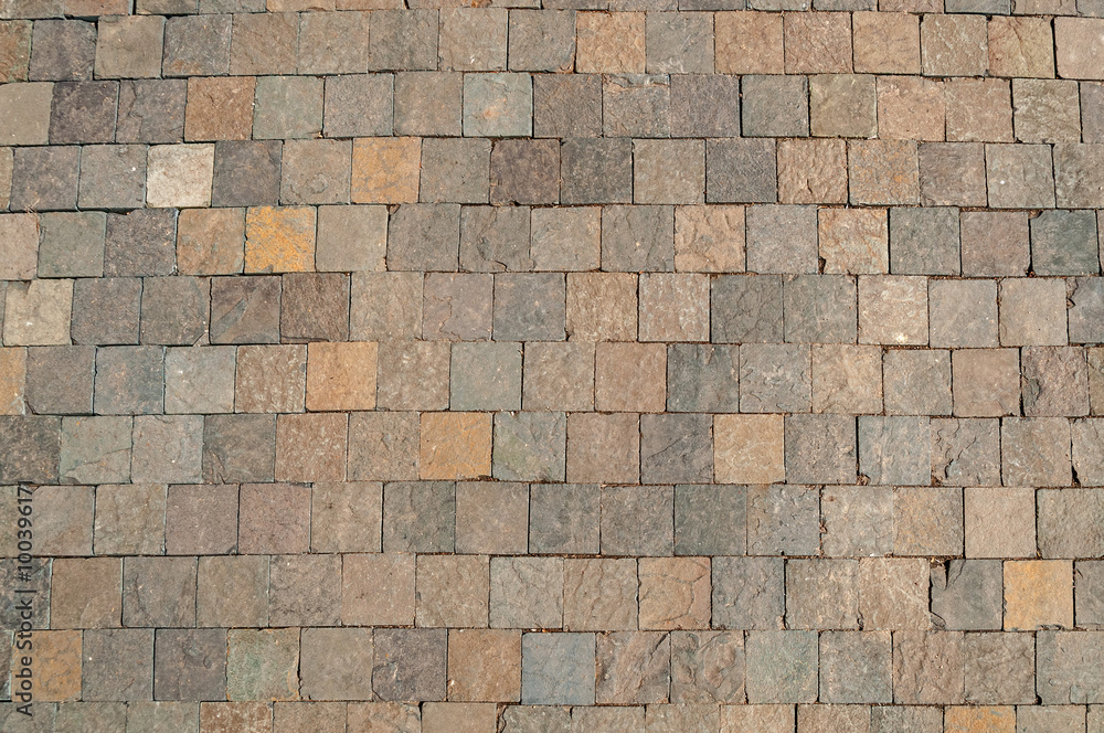 Plot of pavement covered by shungite slate cubes
Plot of pavement covered by shungite slate cubes