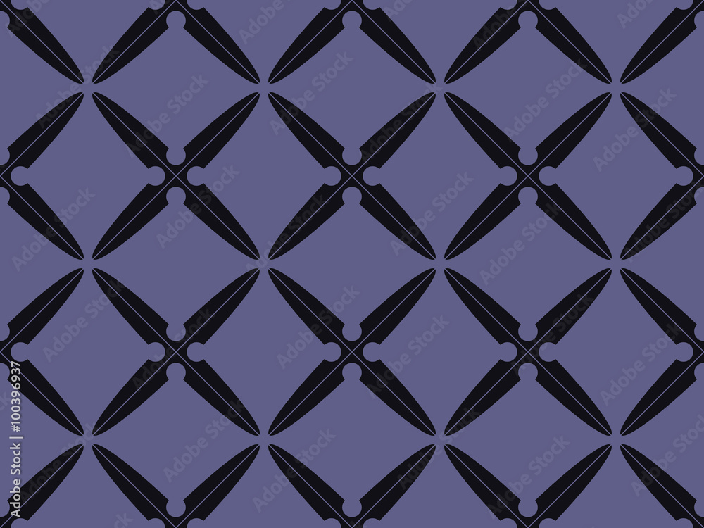 Fototapeta premium seamless geometric four sides shuriken pattern