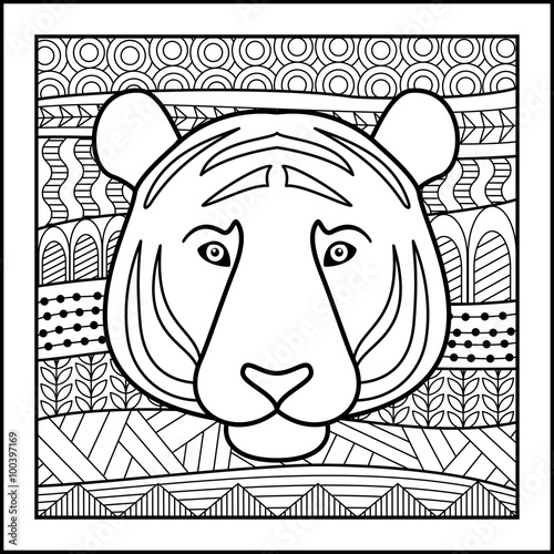 Fototapeta Naklejka Na Ścianę i Meble -  Chinese zodiac sign Tiger