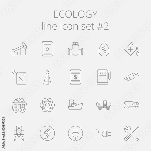 Ecology icon set.