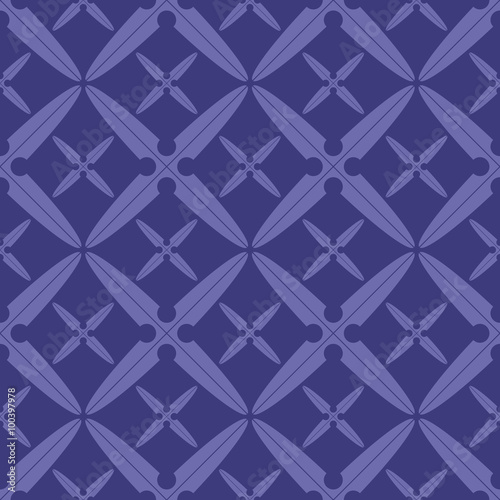 seamless geometric four sides shuriken pattern