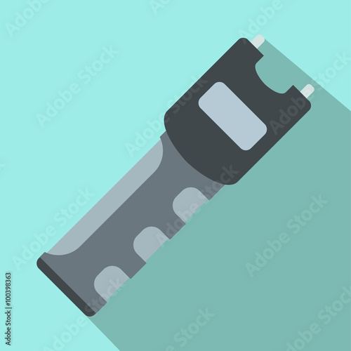 Taser self defense weapon flat icon