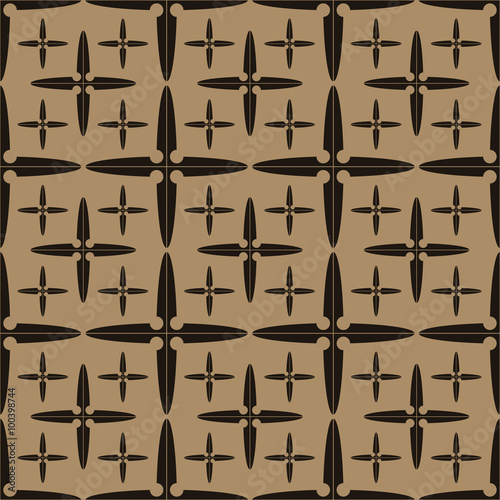 seamless geometric four sides shuriken pattern 