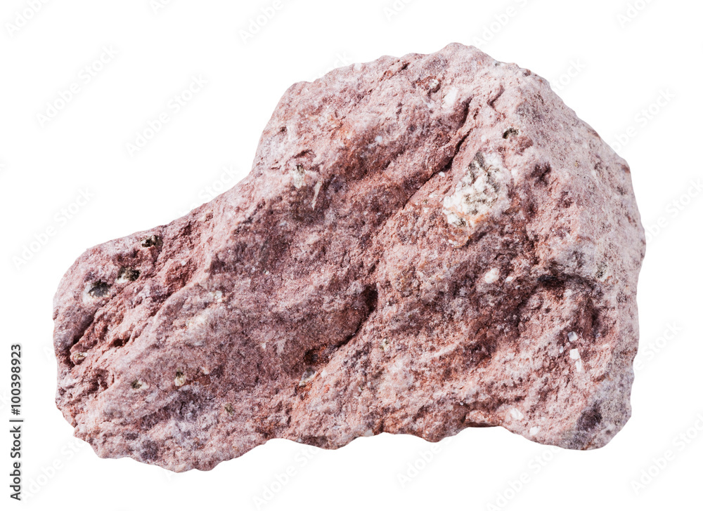 Tuff (ash-tuff) mineral stone isolated on white Tuff (ash-tuff) mineral stone isolated on white