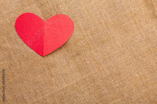 paper hearts on Valentine's Day