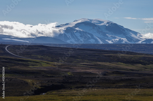 Higrhlinds view to Snaefell volcano , Iceland