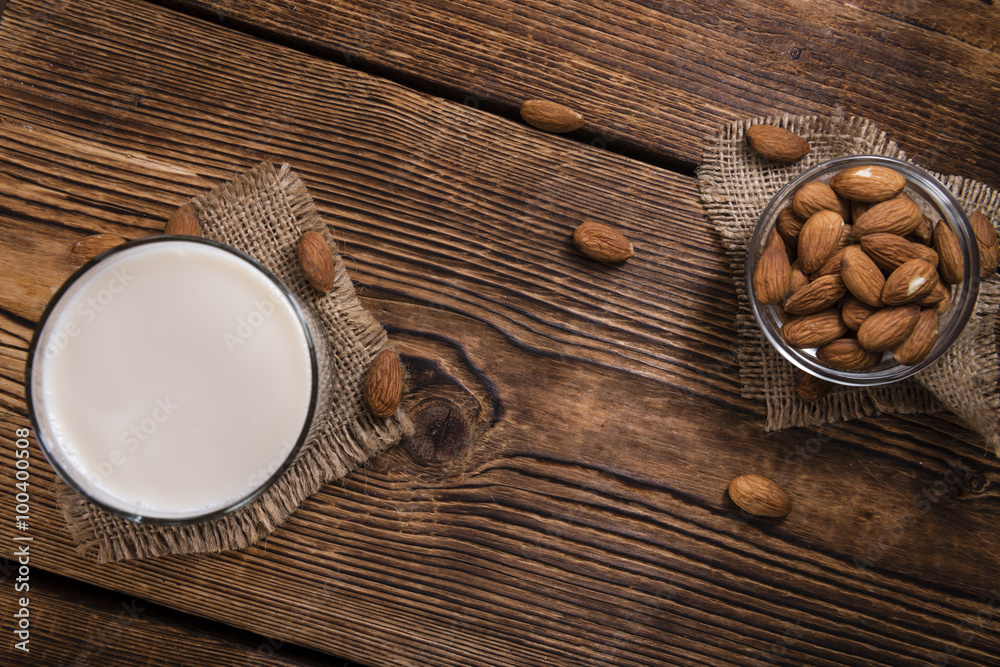Portion of Almond Milk Portion of Almond Milk