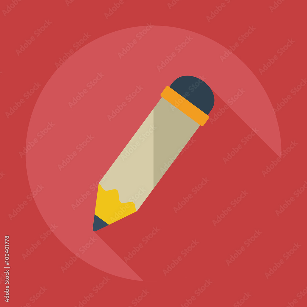 Flat modern design with shadow Icon pen Flat modern design with shadow Icon pen