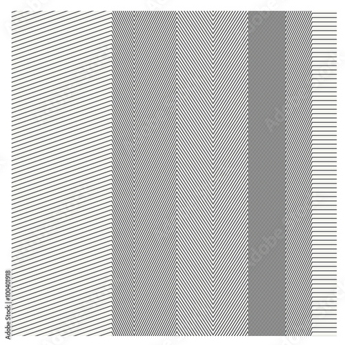 Vector Seamless pattern with dotted lines curves repeating textu