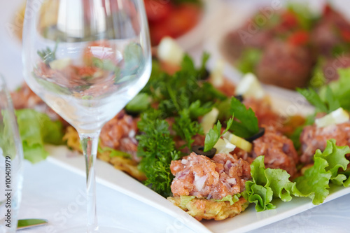 Traditional french meals and snacks.