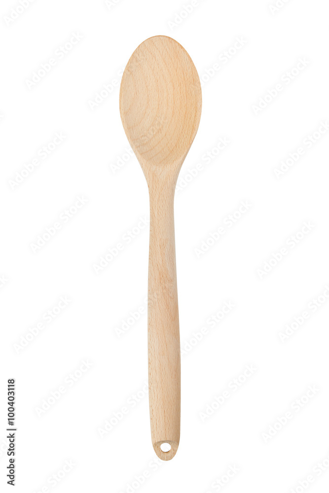 Wooden spoon isolated on white. Clipping path. Wooden spoon isolated on white. Clipping path.