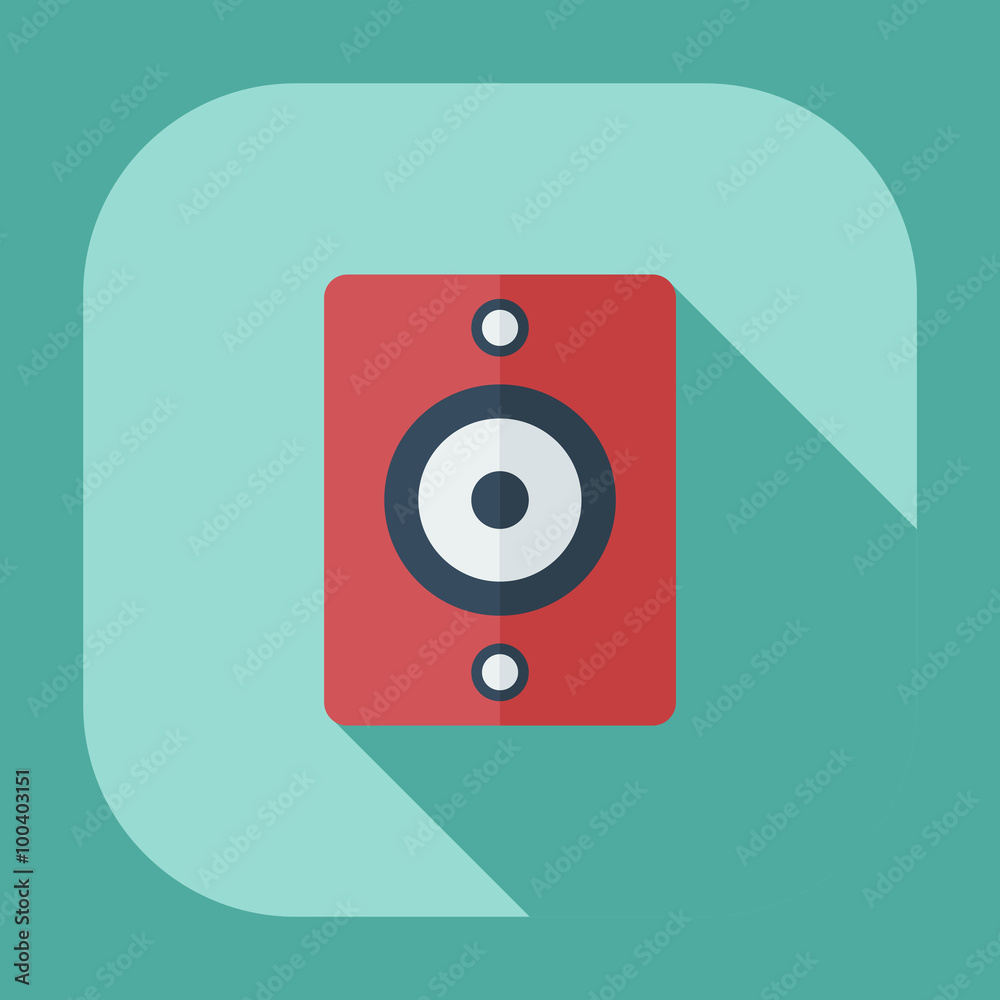 Flat modern design with shadow icons audio Flat modern design with shadow icons audio