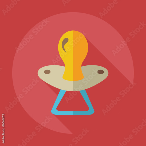 Flat modern design with shadow icons soother