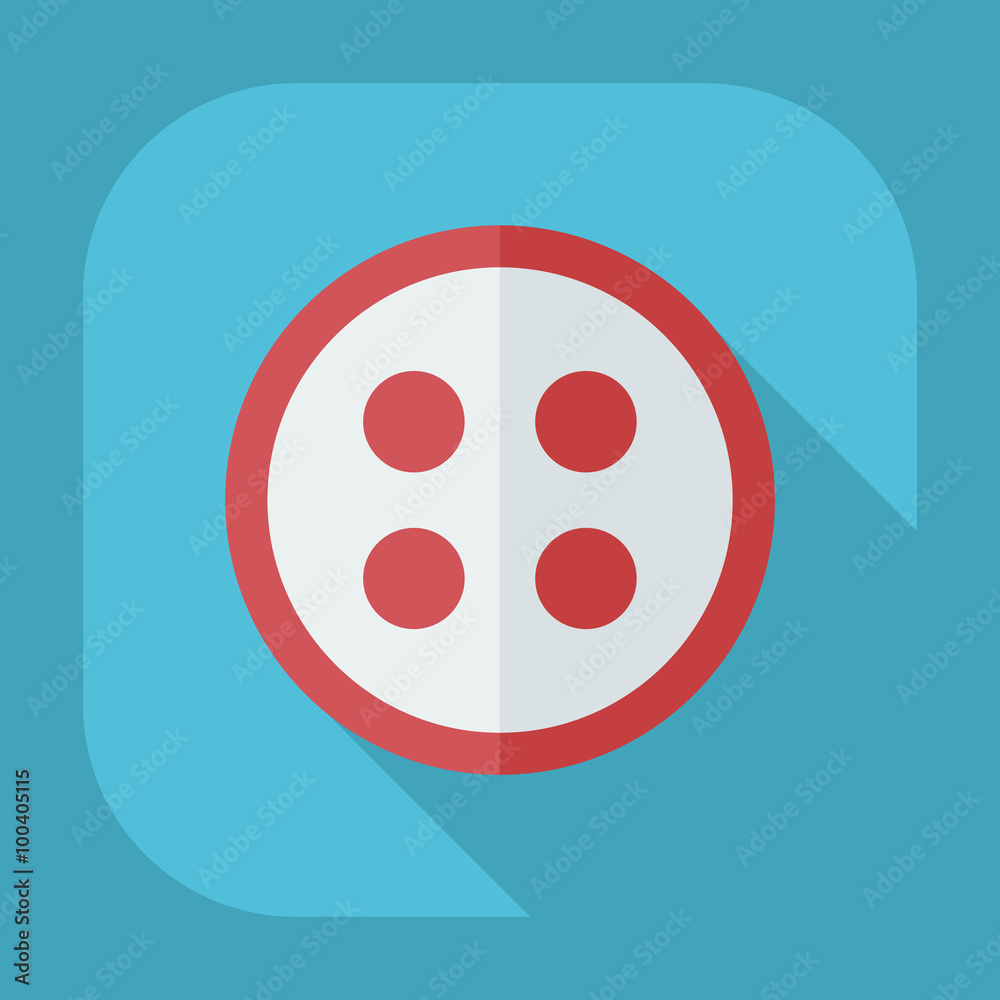 Fototapeta premium Flat modern design with shadow icons button