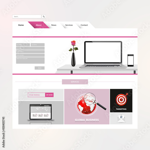 Website Design Template For Your Business
 photo