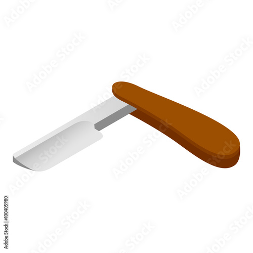Razor isometric 3d icon