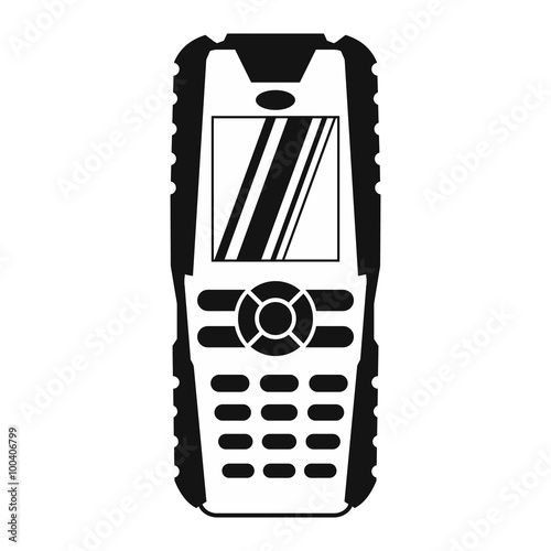 Mobile phone black simple icon