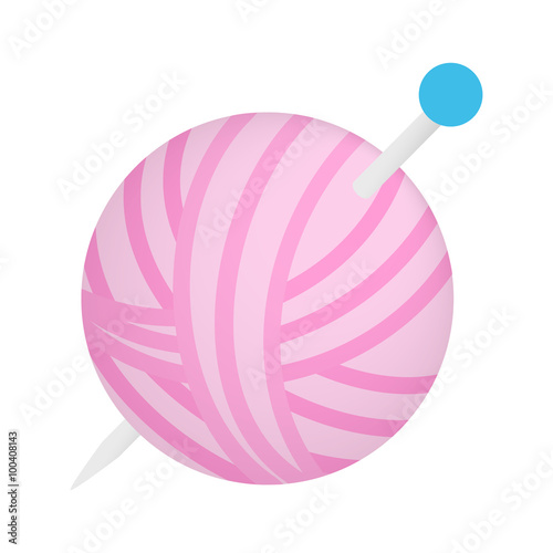 Ball of thread isometric 3d icon