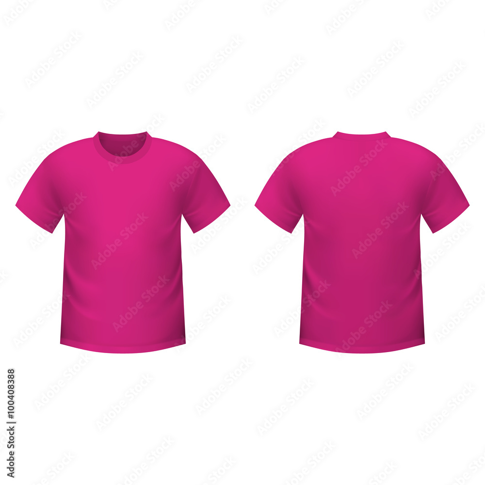 Realistic pink t-shirt Realistic pink t-shirt
