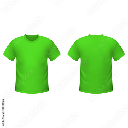 Realistic green t-shirt 