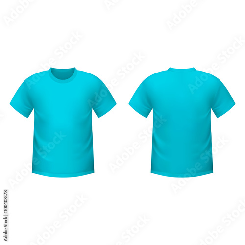 Realistic blue t-shirt 