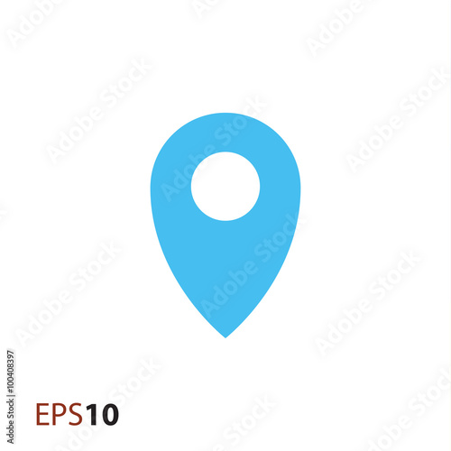 Geotag pin icon for web and mobile