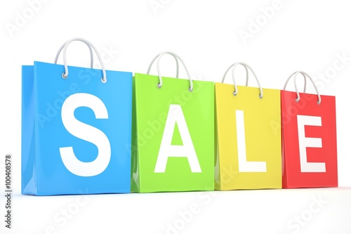 sale written on shopping bag