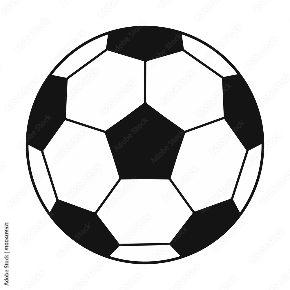 Soccer ball black simple icon Soccer ball black simple icon