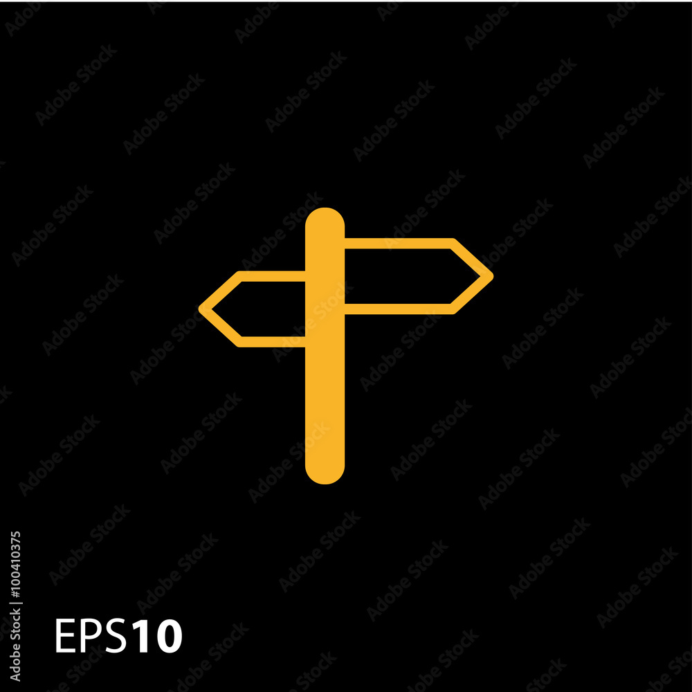 Fototapeta premium Direction icon for web and mobile