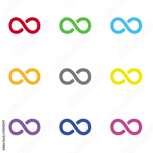 Infinity icon for web and mobile