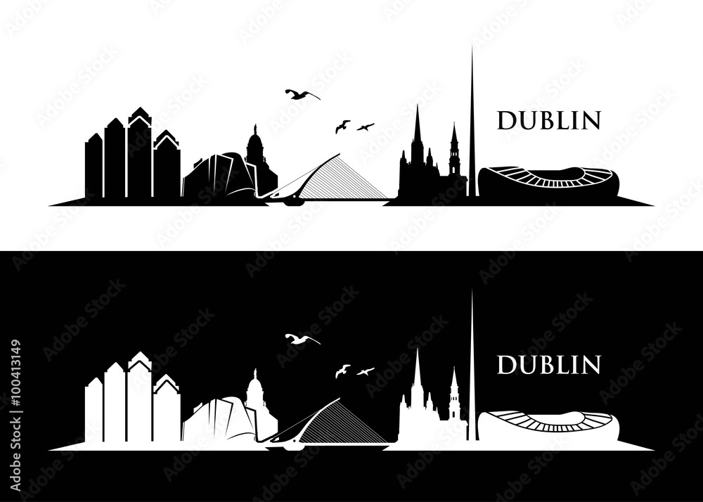 Fototapeta premium Dublin skyline