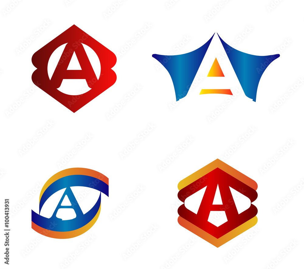 Letter A set Alphabetical Logo Design Concepts
Letter A set Alphabetical Logo Design Concepts